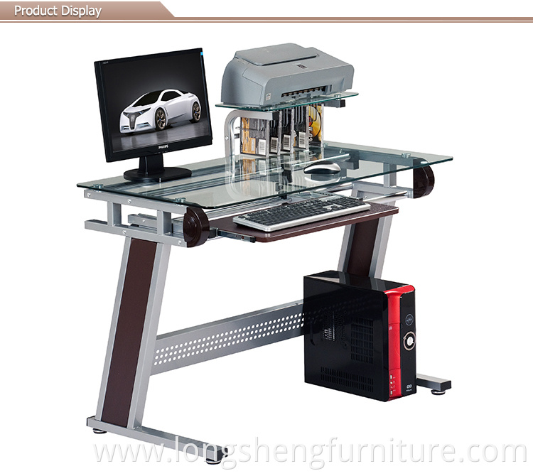 Tempered Glass stylish computer table